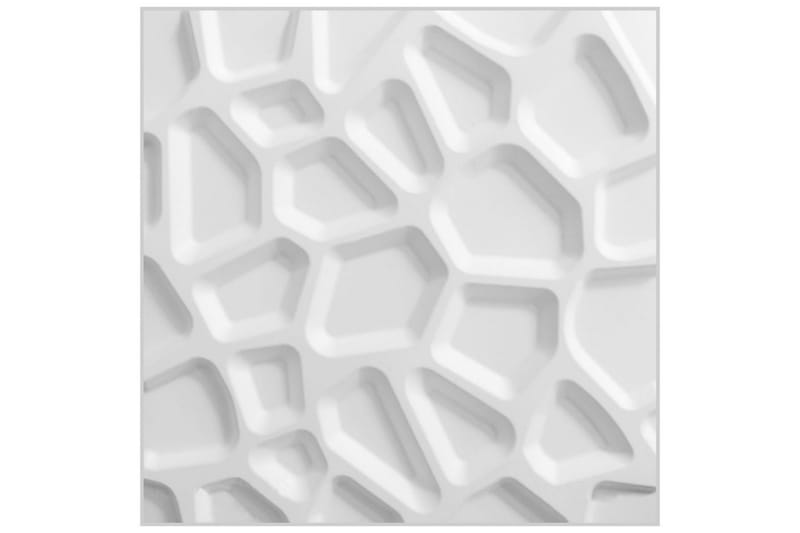 WallArt Väggpanel 3D Gaps 12 st GA-WA01 - Vit - Inredning - Väggdekor
