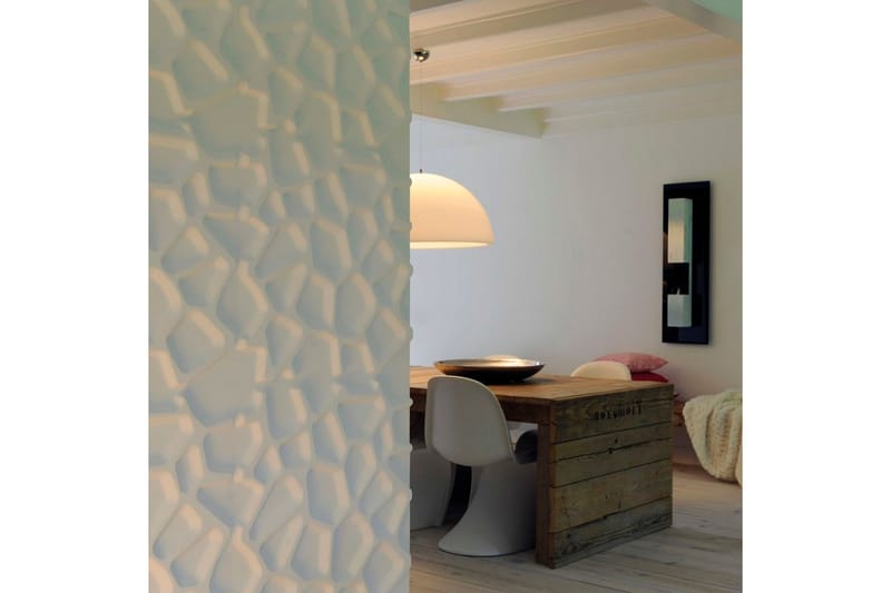 WallArt Väggpanel 3D Gaps 12 st GA-WA01 - Vit - Inredning - Väggdekor