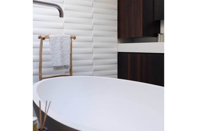 WallArt Väggpanel 3D Jayden 12 st GA-WA23 - Vit - Inredning - Väggdekor
