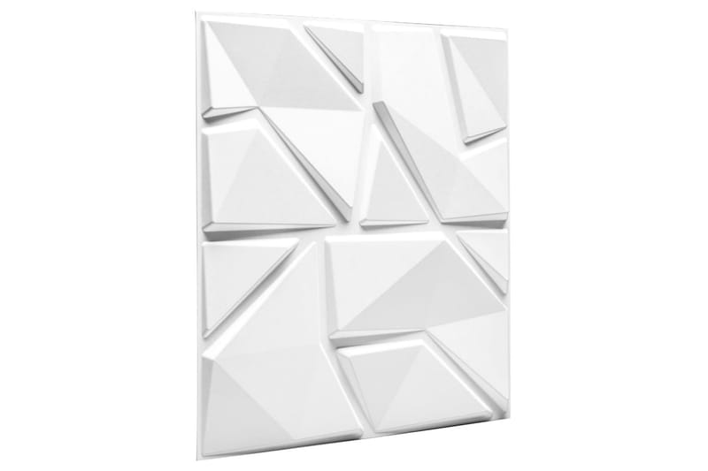 WallArt Väggpanel 3D Liam 12 st GA-WA31 - Vit - Inredning - Väggdekor