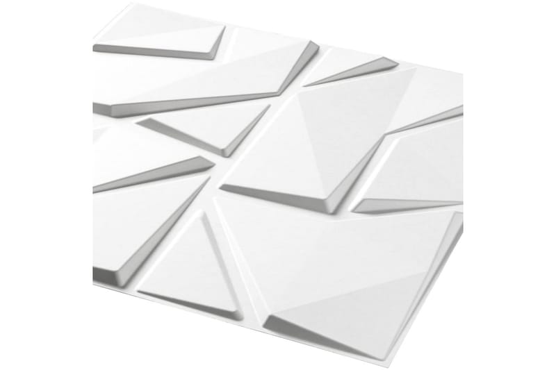 WallArt Väggpanel 3D Liam 24 st GA-WA31 - Vit - Inredning - Väggdekor