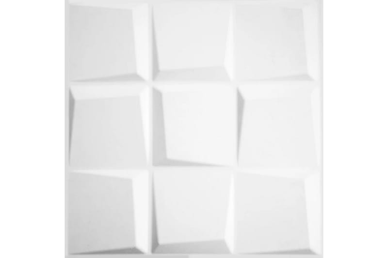 WallArt Väggpanel 3D Oberon 12 st GA-WA21 - Vit - Inredning - Väggdekor