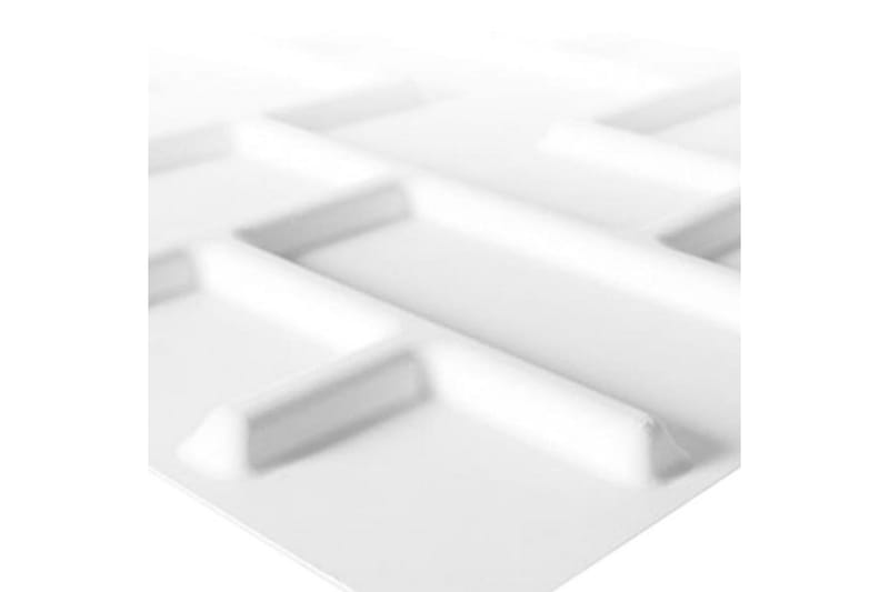 WallArt Väggpanel 3D Tetris 12 st GA-WA16 - Vit - Inredning - Väggdekor