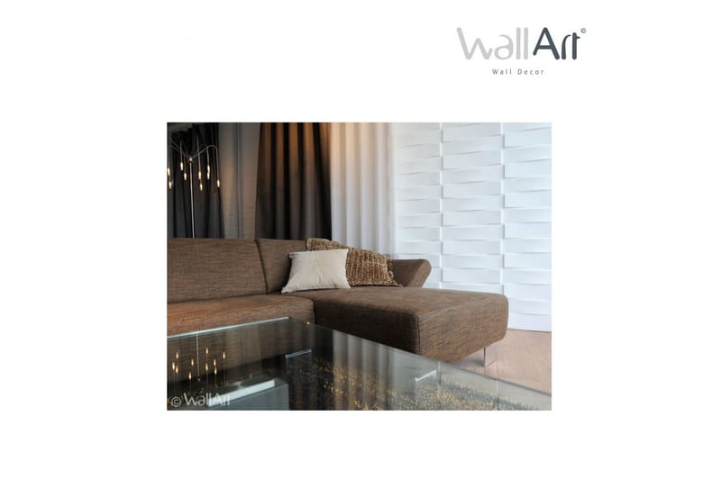 WallArt Väggpanel 3D Vaults 12 st GA-WA05 - Vit - Väggskivor - Väggdekor