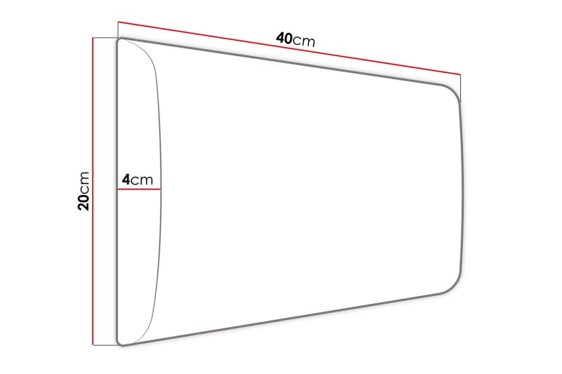 Zaratuz Väggpanel 20x4x40 cm Stoppad - Sammet/Beige - Inredning - Väggdekor