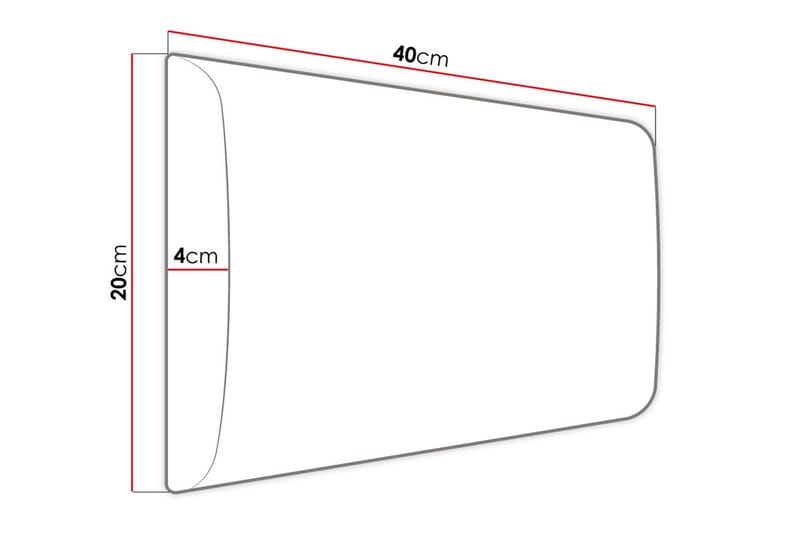 Zaratuz Väggpanel 20x4x40 cm Stoppad - Sammet/Beige - Inredning - Väggdekor