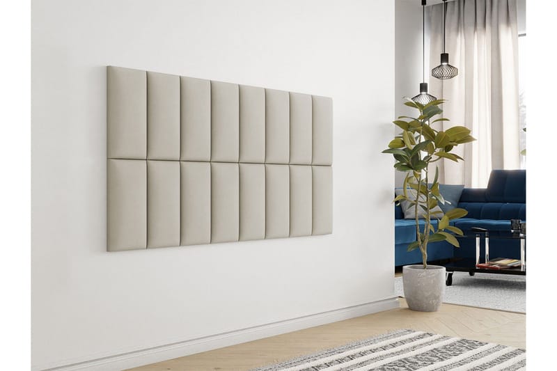 Zaratuz Väggpanel 20x4x40 cm Stoppad - Sammet/Beige - Inredning - Väggdekor