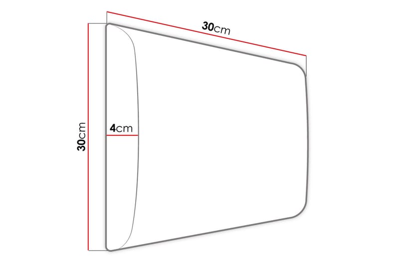 Zaratuz Väggpanel 30x4x30 cm Stoppad - Sammet/Beige - Väggskivor - Väggdekor