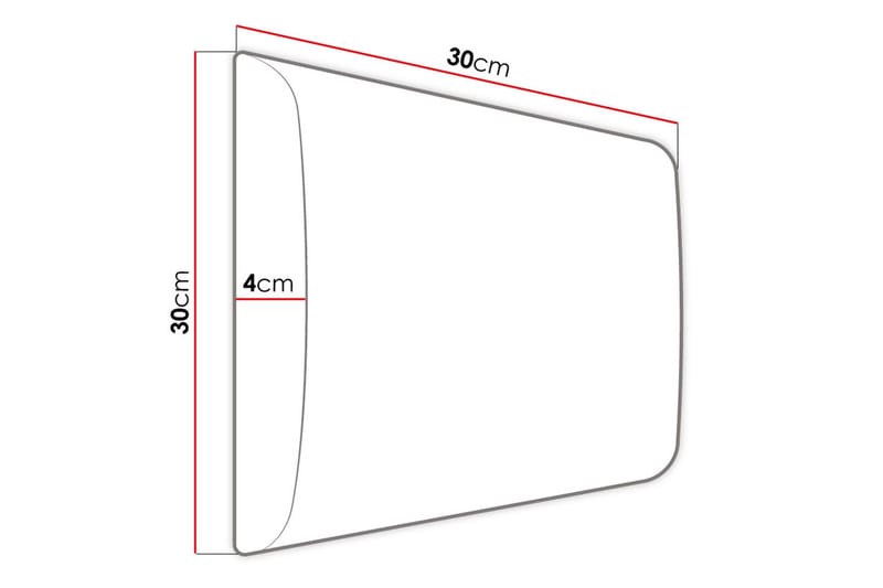 Zaratuz Väggpanel 30x4x30 cm Stoppad - Sammet/Beige - Inredning - Väggdekor