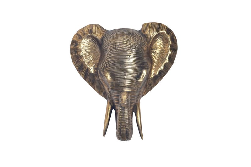 Väggdekoration Wohnling Elefant Polerad gjuten aluminium väggmonterad industriell, undefined