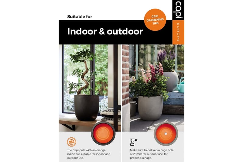 Capi Urban Smooth Vas 36x47 cm - Antracit - Inredning - Vas