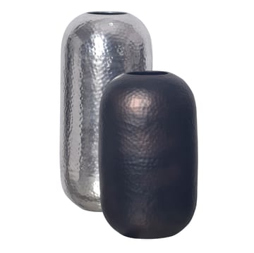 Corara Vas 46 cm Set om 2 - Silverfärgad och svart brons - Inredning - Vas - Cylindervas