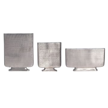 Corova Vas 33 cm Set om 3 - Silverfärgad - Inredning - Vas
