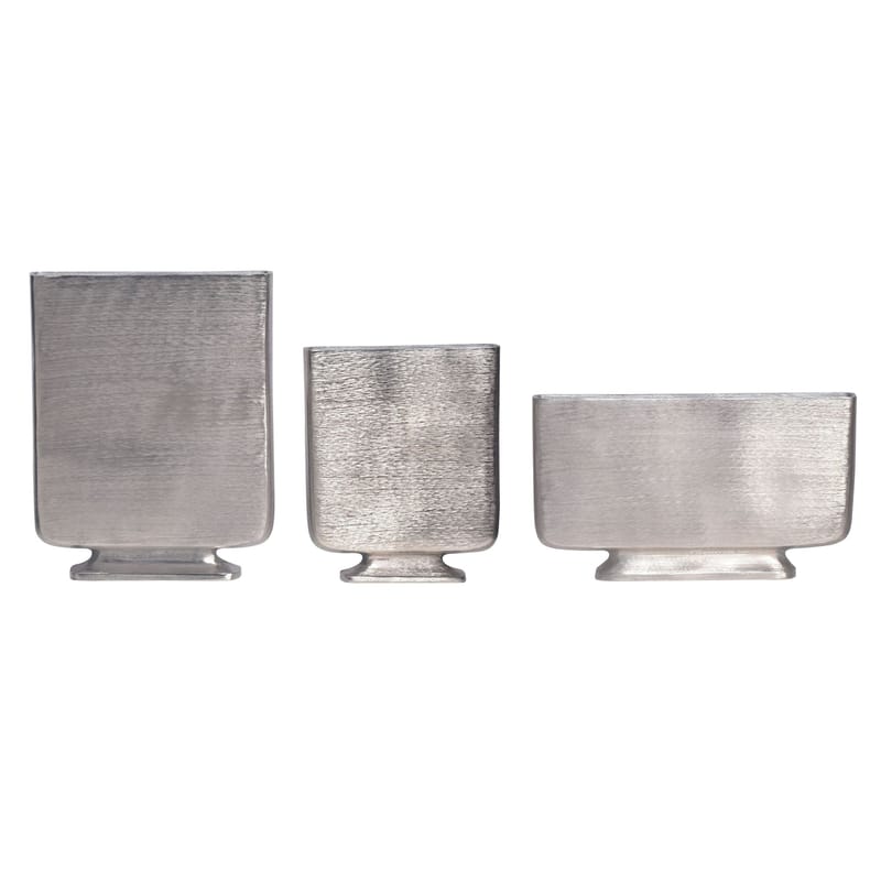 Corova Vas 33 cm Set om 3 - Silverfärgad - Inredning - Vas