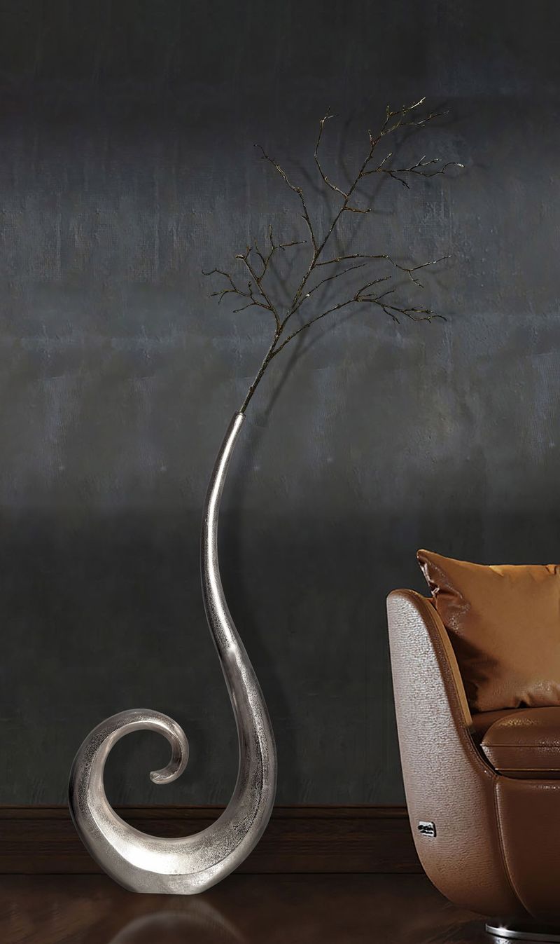 Dalara Vas 100 cm - Silverfärgad - Inredning - Vas