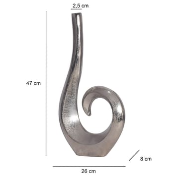 Dalara Vas 47 cm - Silverfärgad - Inredning - Vas