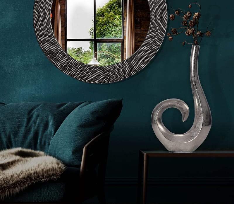 Dalara Vas 47 cm - Silverfärgad - Inredning - Vas