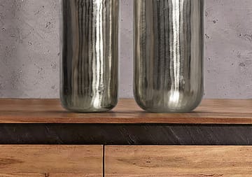 Dalaro Vas 40 cm Set om 2 - silverfärgad - Inredning - Vas - Cylindervas