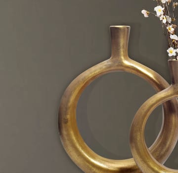 Dalena Vas 45 cm Set om 2 - antikguld - Inredning - Vas