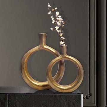 Dalena Vas 45 cm Set om 2 - antikguld - Inredning - Vas