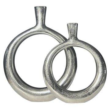 Dalena Vas 45 cm Set om 2 - silverfärgad - Inredning - Vas