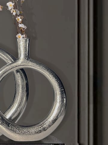 Dalena Vas 45 cm Set om 2 - silverfärgad - Inredning - Vas