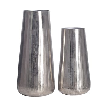 Daleri Vas 45 cm Set om 2 - Silverfärgad - Inredning - Vas - Cylindervas
