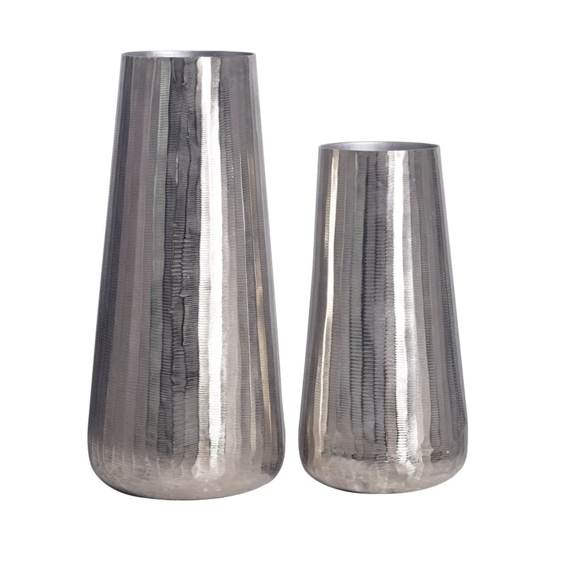 Daleri Vas 45 cm Set om 2 - Silverfärgad - Inredning - Vas - Cylindervas