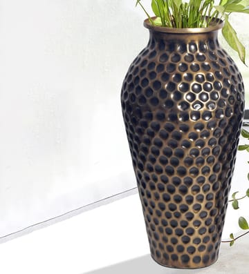 Dalilo Vas 51 cm Set om 2 - Antikguld med mörk patina - Inredning - Vas