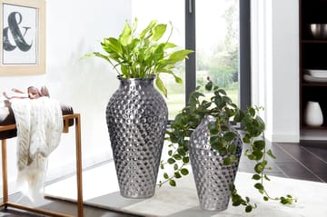 Dalilo Vas 51 cm Set om 2 - Silverfärgad - Inredning - Vas