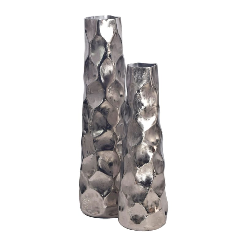 Daluna Vas 49 cm Set om 2 - Silverfärgad - Inredning - Vas - Cylindervas
