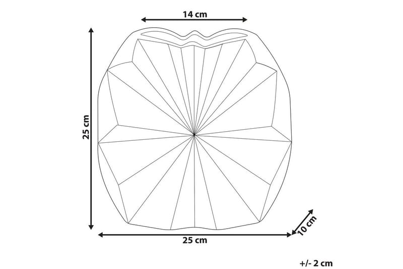 Dekorationsvas Aelia 25x10x25 cm - 25x10x25 cm - Inredning - Vas