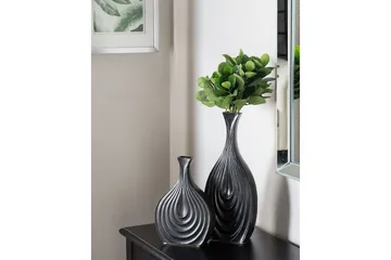 Dekorationsvas Thapsus Svart, 16x4x39 cm - Svart, 16x4x39 cm - Inredning - Vas