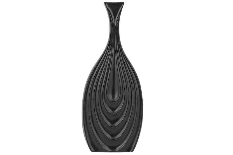 Dekorationsvas Thapsus Svart, 16x4x39 cm - Svart, 16x4x39 cm - Inredning - Vas