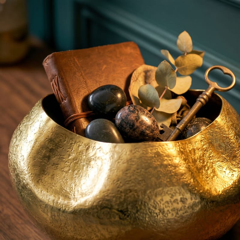 Harvik Bordsvas 30 cm i aluminium - Guld - Inredning - Vas
