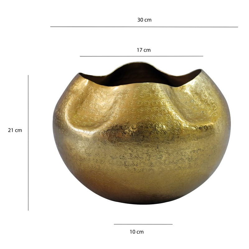 Harvik Bordsvas 30 cm i aluminium - Guld - Inredning - Vas