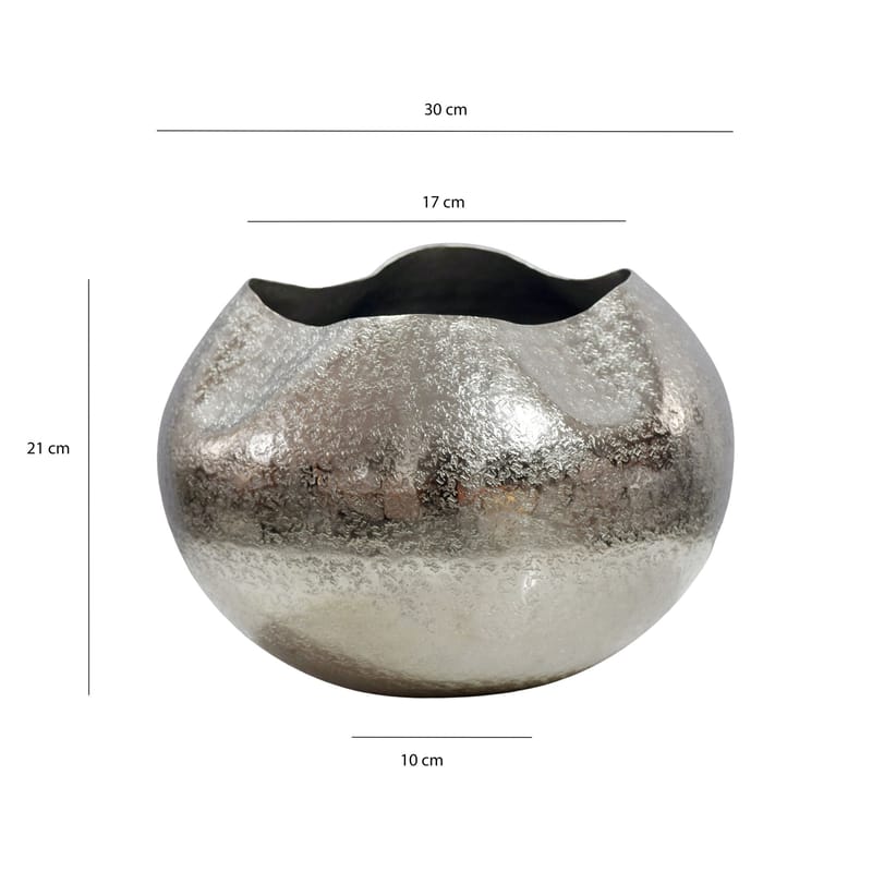 Harvik Bordsvas 30 cm i aluminium - Silver - Inredning - Vas