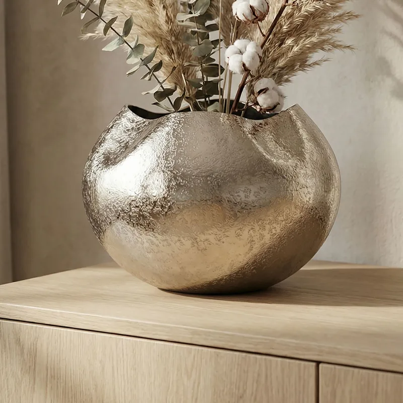 Harvik Bordsvas 30 cm i aluminium - Silver - Inredning - Vas