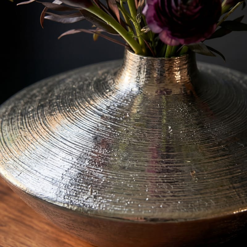 Helin Bordsvas 35 cm i aluminium - Silver - Inredning - Vas