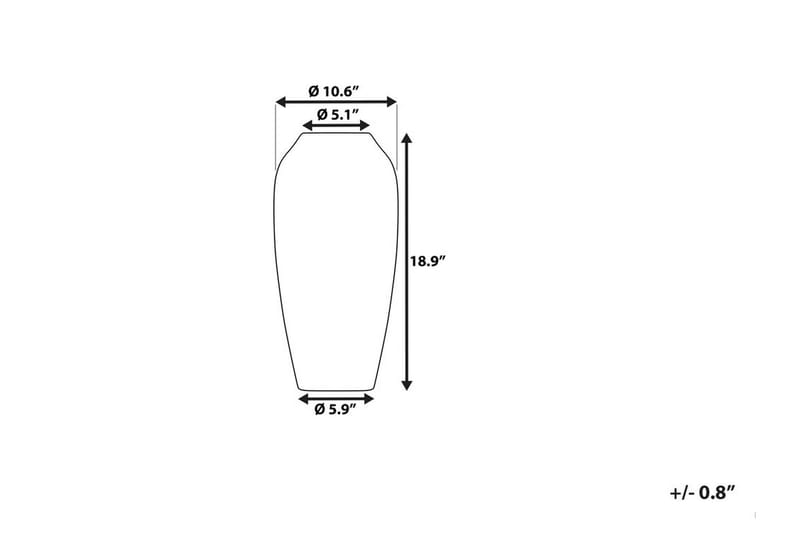 Lorca Vas 27 cm - Grå - Vas - Blomvas - Dekoration & inredningsdetaljer