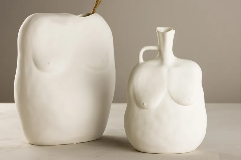 Romie Vas 14x14 cm - Offwhite - Inredning - Vas