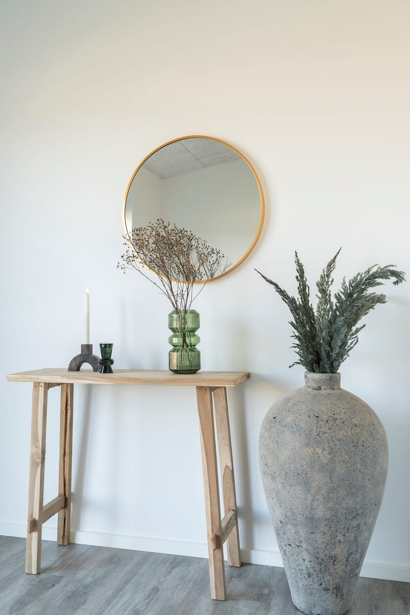 Vas Glas 24,5 cm - grön - Inredning - Vas