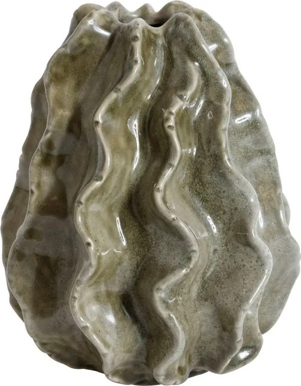 Vas Kaktus H27 cm Keramik, grön