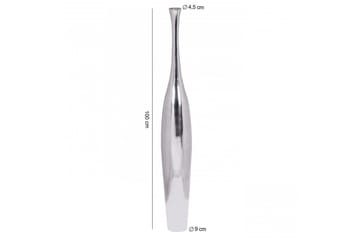Vas Wohnling polerad aluminiumgjutning, modern stil 100 cm - 100 cm - Inredning - Vas