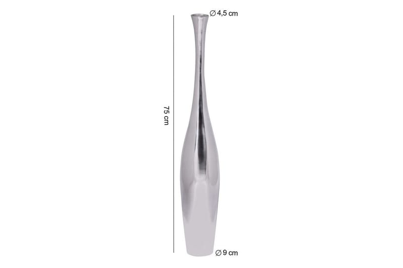 Vas Wohnling polerad aluminiumgjutning, modern stil 75 cm - 75 cm - Inredning - Vas