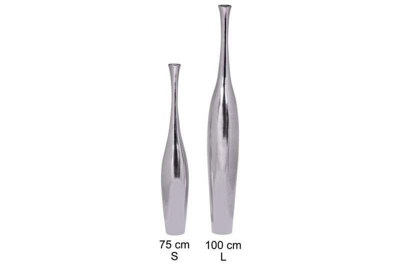 Vas Wohnling polerad aluminiumgjutning, modern stil 100 cm - 100 cm - Inredning - Vas