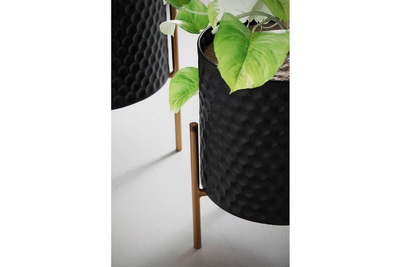 Vas Wohnling Set om 2 Aluminium Blomväxtkruka 3D-Cirkelyta Modern - Inredning - Kruka & ytterkruka