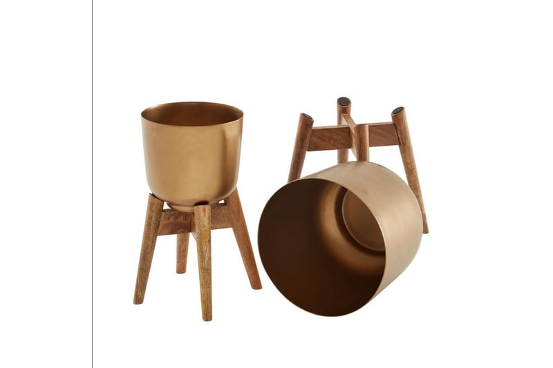 Vas Wohnling Set om 2 Aluminium Blomväxtkruka Modern - Inredning - Kruka & ytterkruka