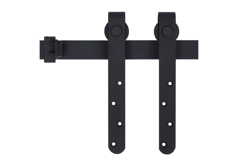 Mini skjutdörrsbeslag kolstål 152 cm - Svart - Hus & renovering - Bygg - Dörrar & Portar - Dörrbeslag & dörrtillbehör