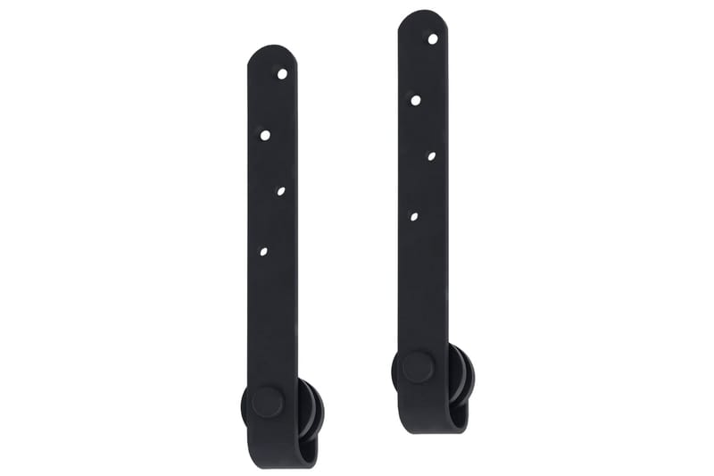 Mini skjutdörrsbeslag kolstål 152 cm - Svart - Hus & renovering - Bygg - Dörrar & Portar - Dörrbeslag & dörrtillbehör